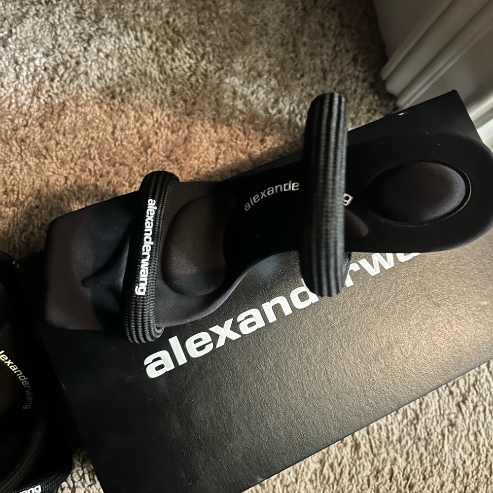 Alexander Wang Black Strappy Sandals